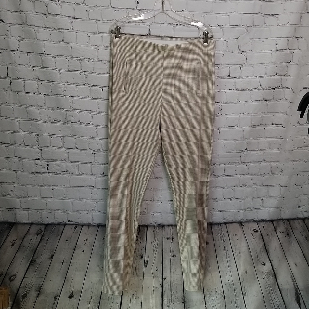 Chico's Black Pull On Pleat Ankle Pants Size 10 Regular
